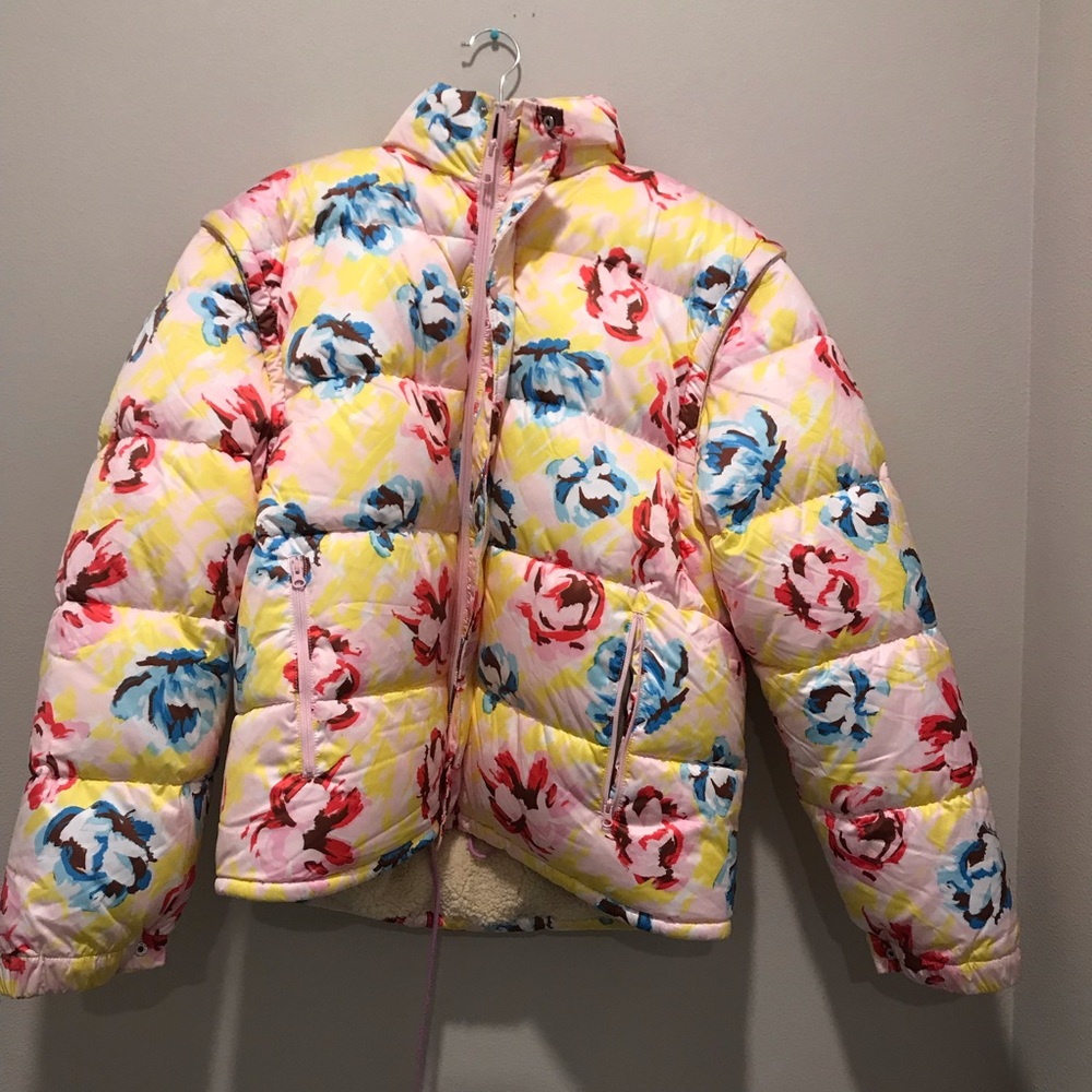 🌺 Floral Puffer Jacket/Vest M/L 🌺